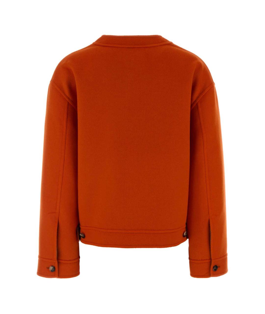 LOEWE Оранжевый шерстяной кардиган, фото 2