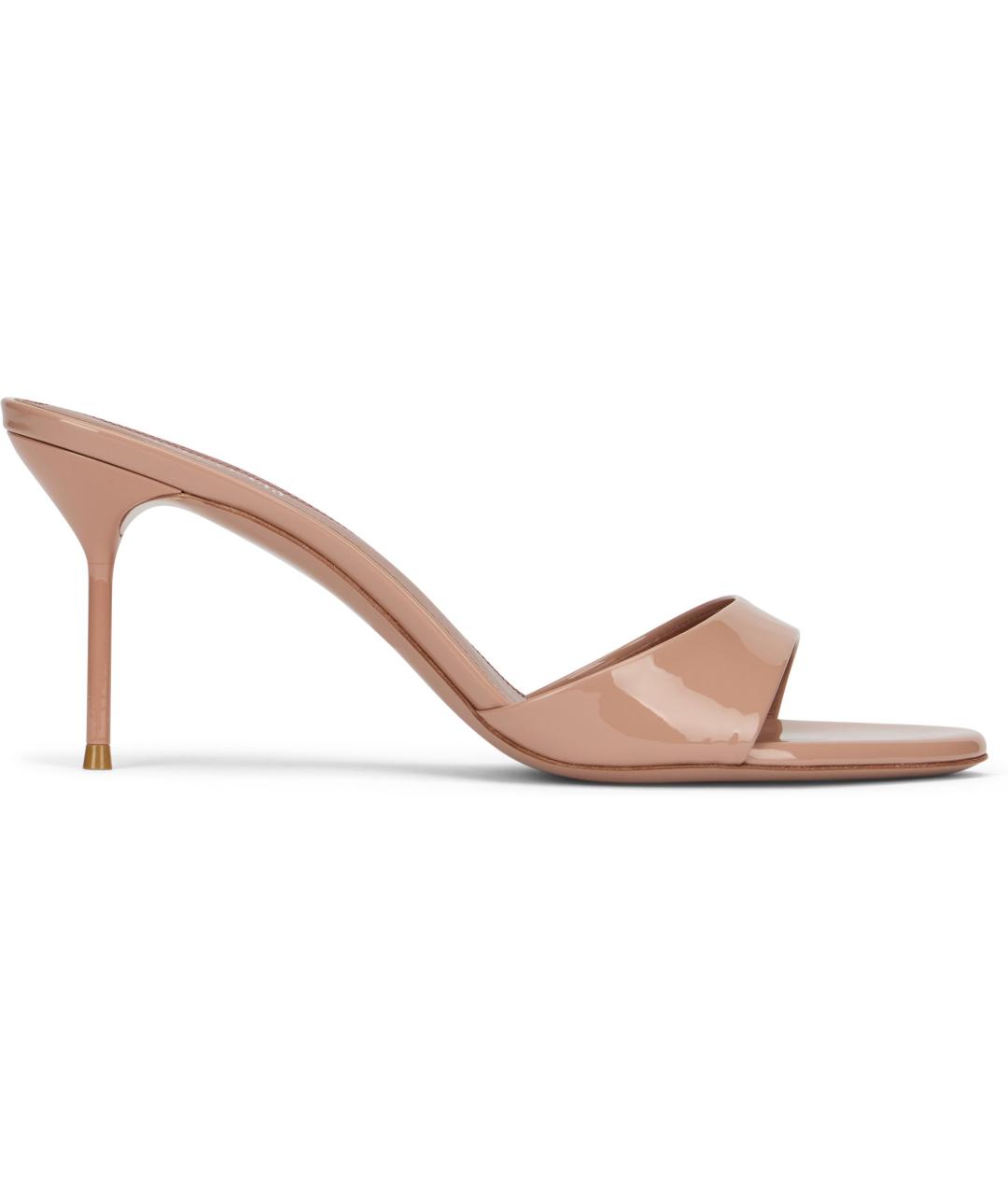 PARIS TEXAS Розовые мюли из лакированной кожи, фото 2