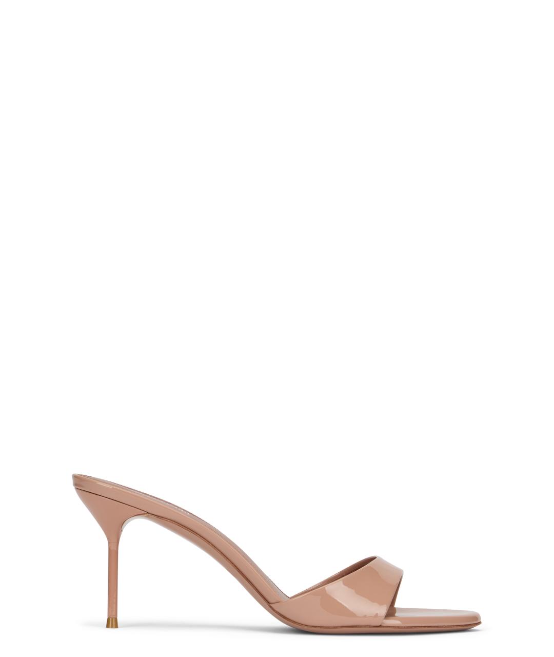 PARIS TEXAS Розовые мюли из лакированной кожи, фото 1