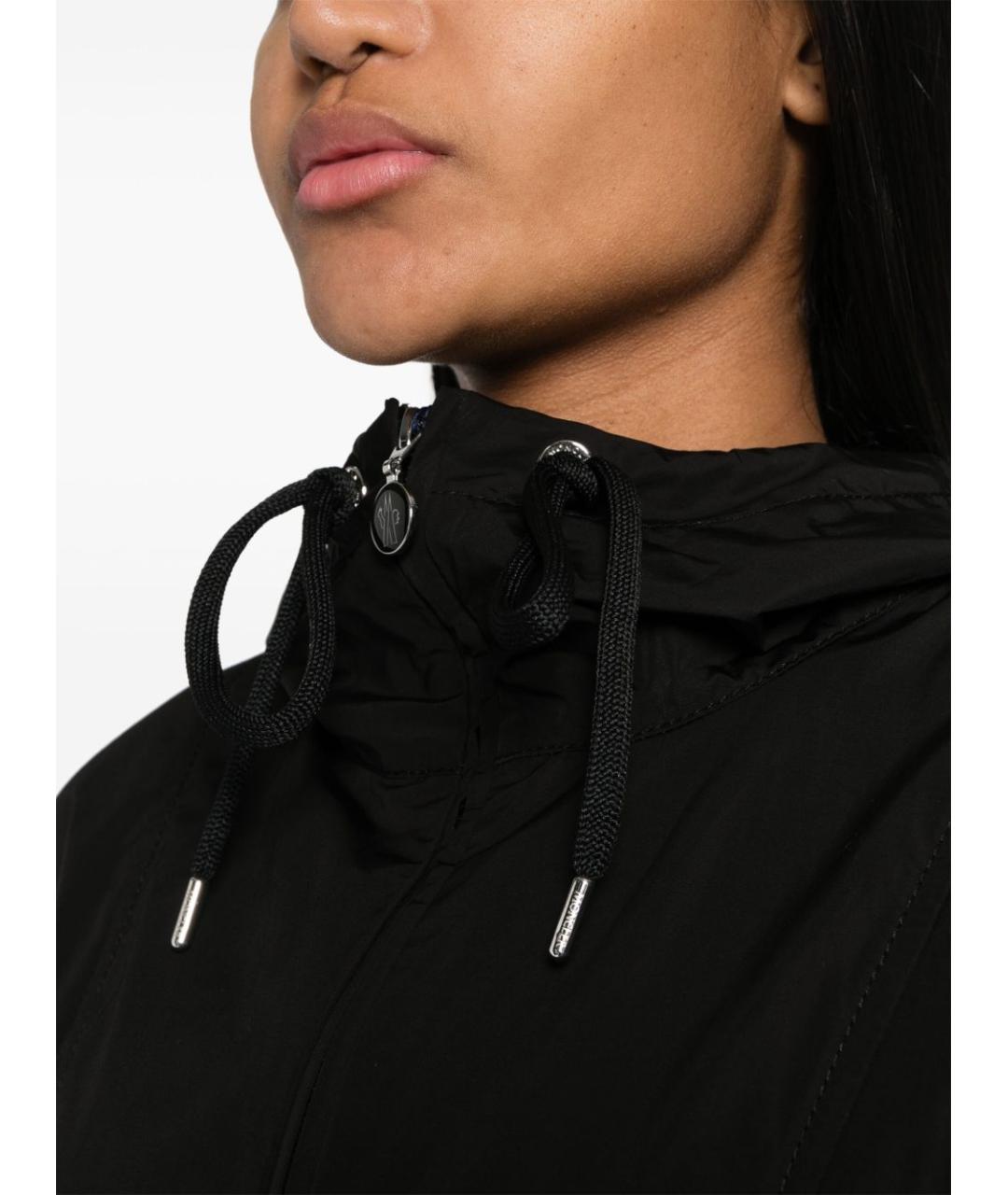 MONCLER Черное пальто, фото 5