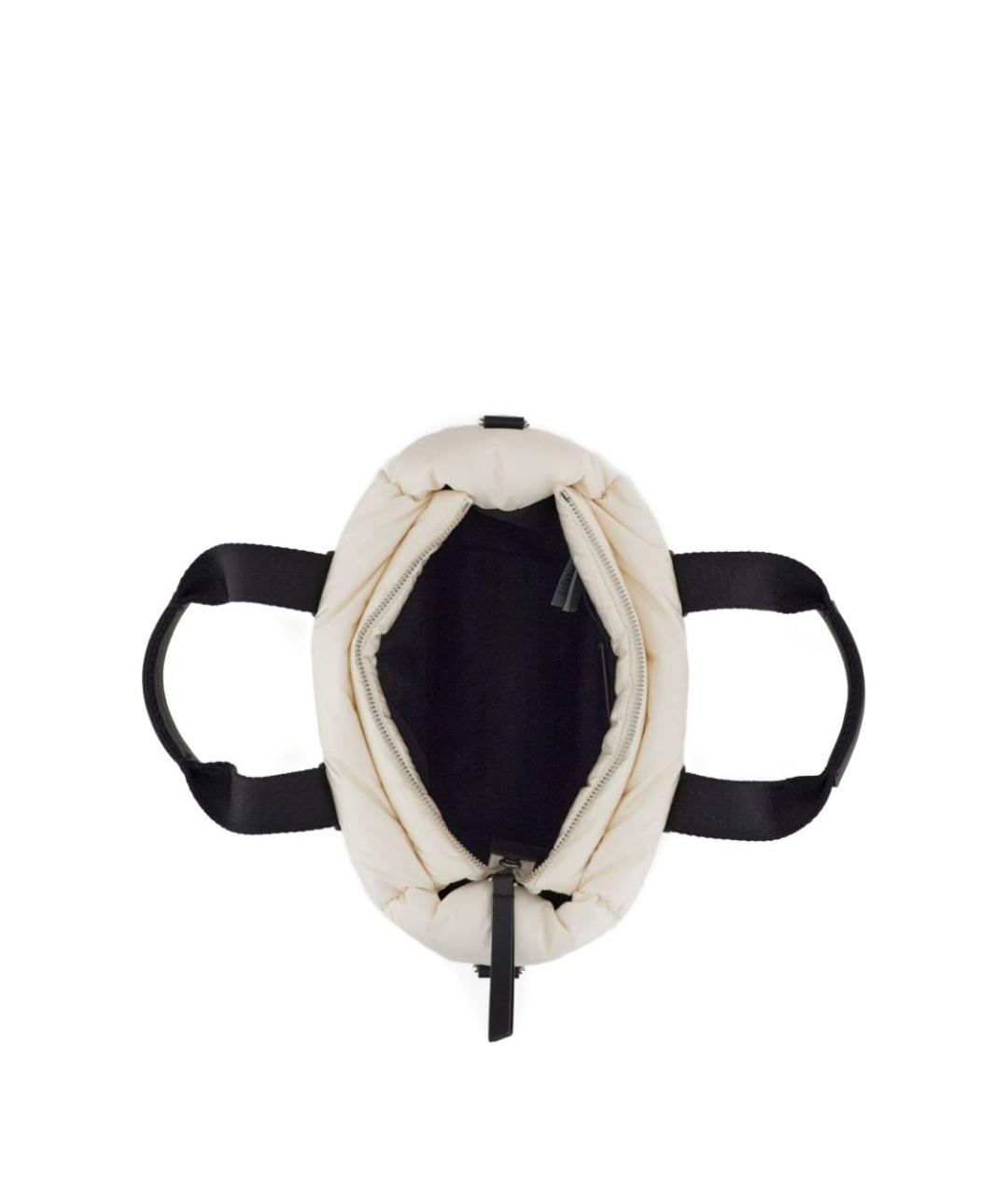 MONCLER Белая синтетическая сумка тоут, фото 3