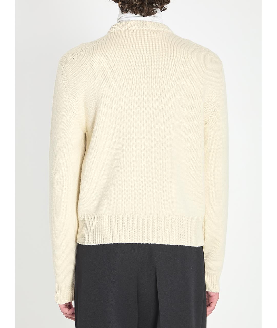 CELINE Бежевый кашемировый джемпер / свитер, фото 4