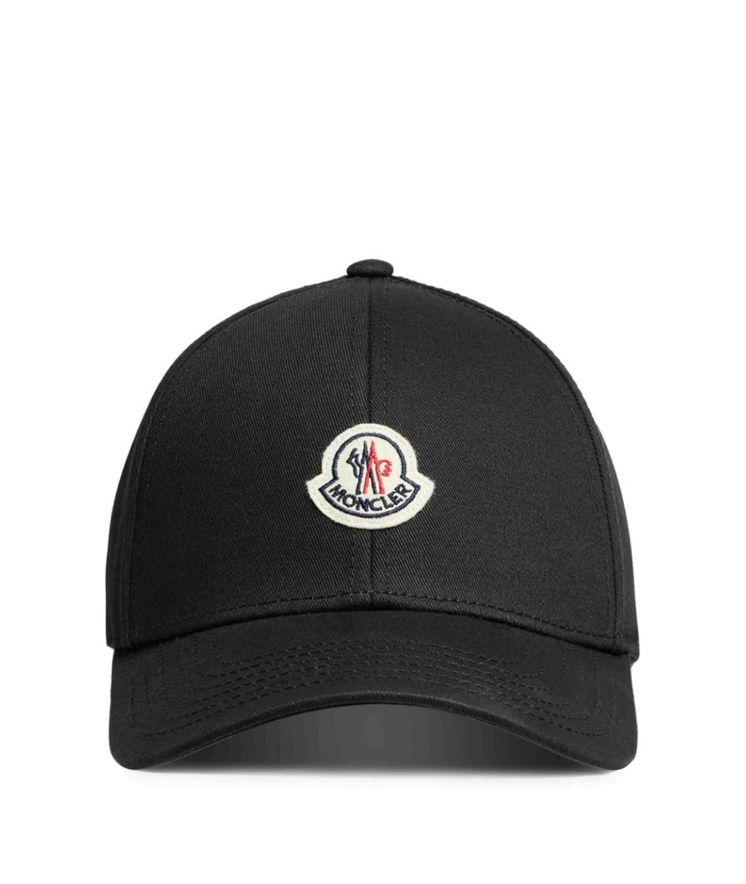 MONCLER Черная хлопковая кепка/бейсболка, фото 1