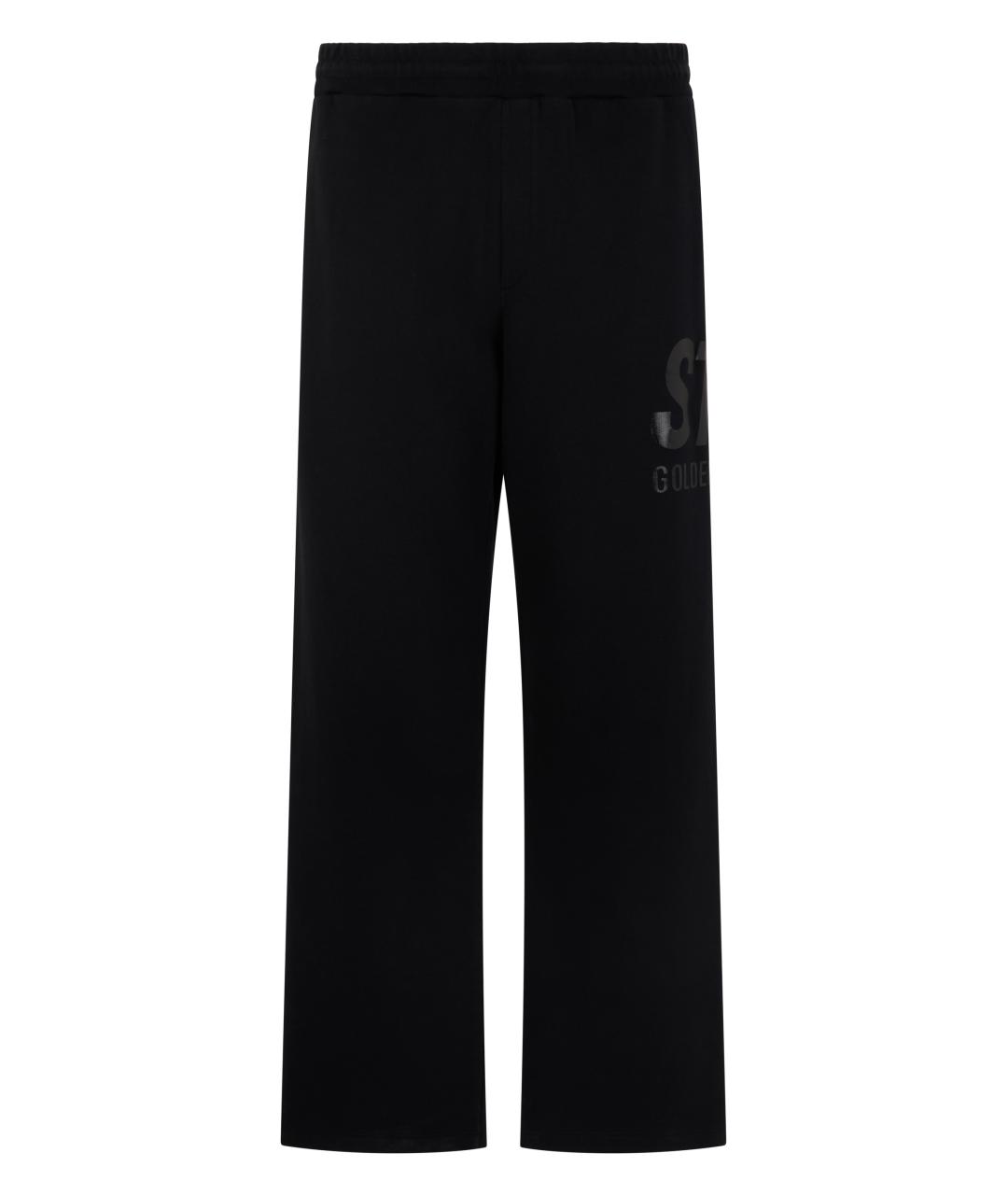 GOLDEN GOOSE DELUXE BRAND Черные хлопковые повседневные брюки, фото 1