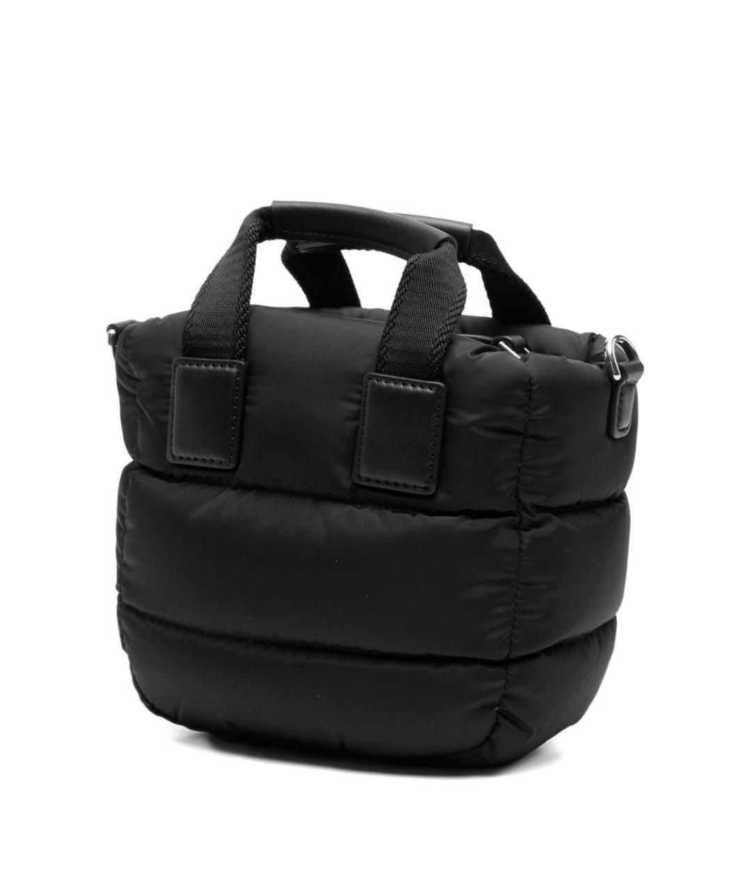 MONCLER Черная синтетическая сумка тоут, фото 2