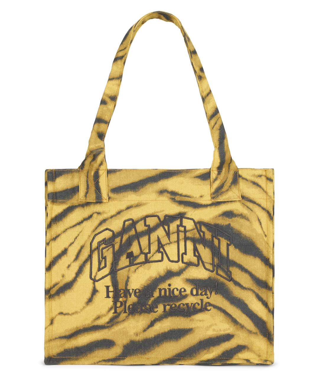 GANNI Мульти хлопковая сумка тоут, фото 1