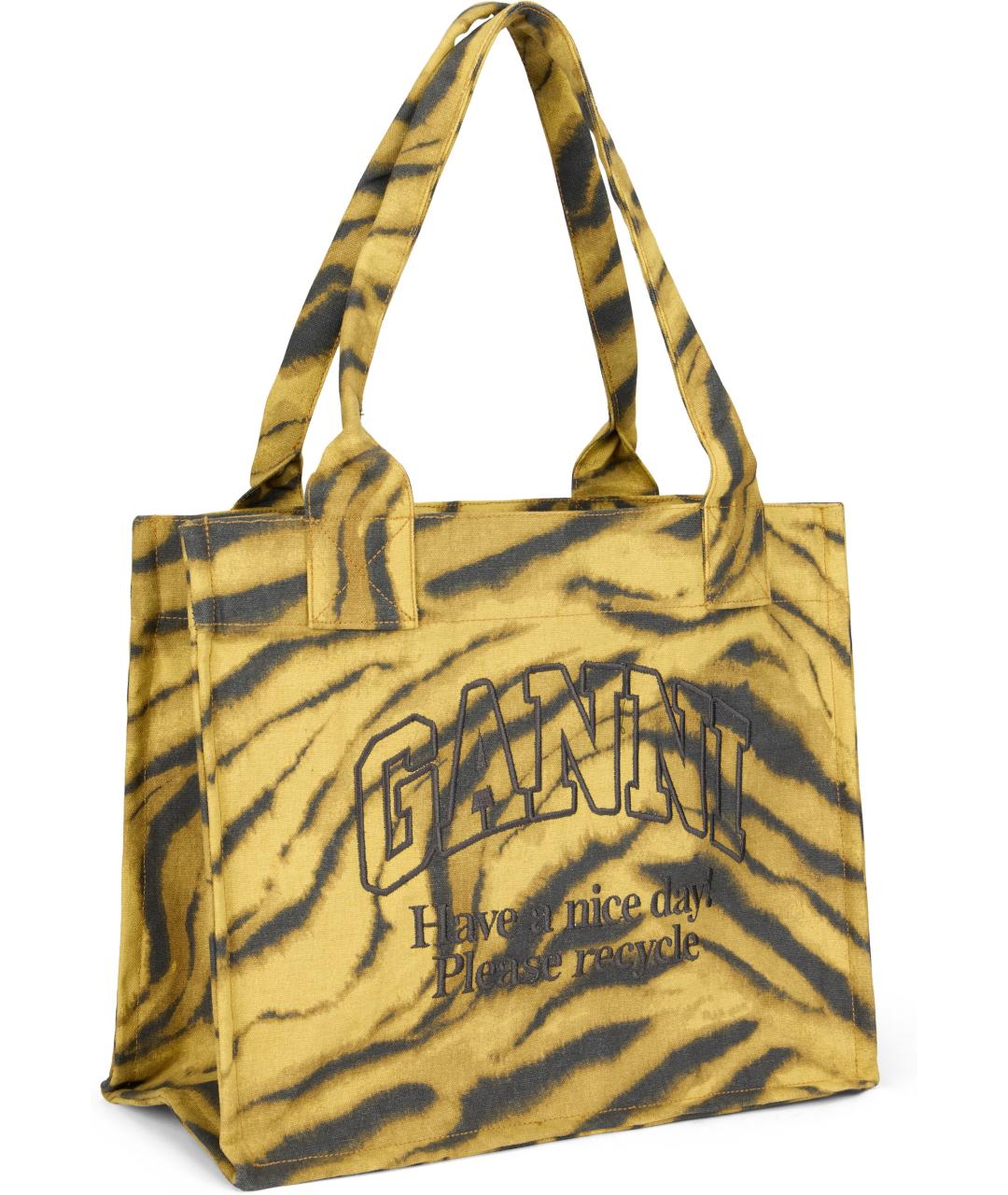 GANNI Мульти хлопковая сумка тоут, фото 3