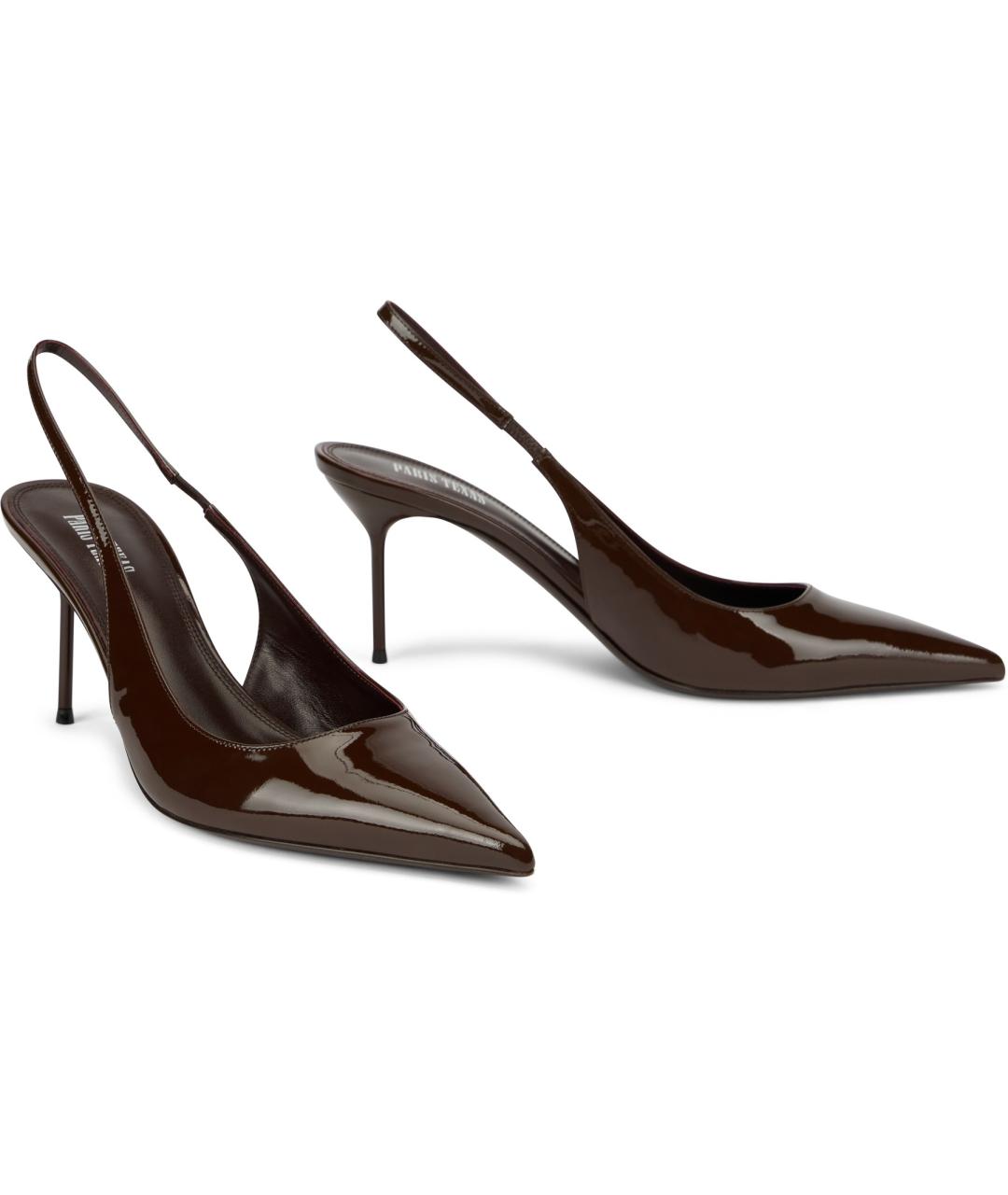 PARIS TEXAS Коричневые кожаные туфли, фото 3