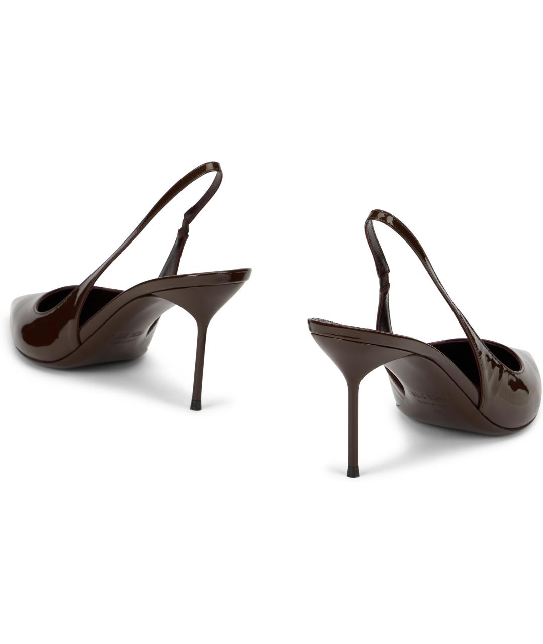 PARIS TEXAS Коричневые кожаные туфли, фото 4