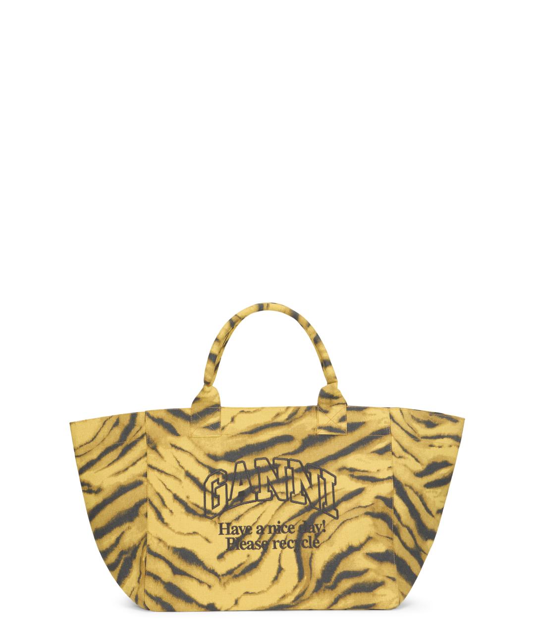 GANNI Мульти хлопковая сумка тоут, фото 1