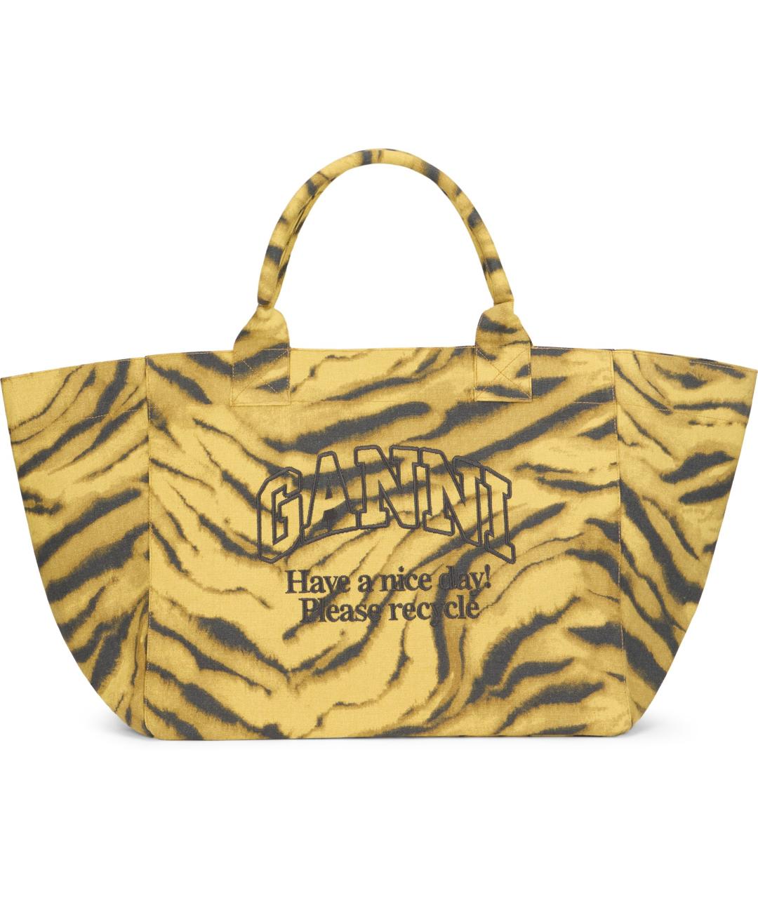 GANNI Мульти хлопковая сумка тоут, фото 2