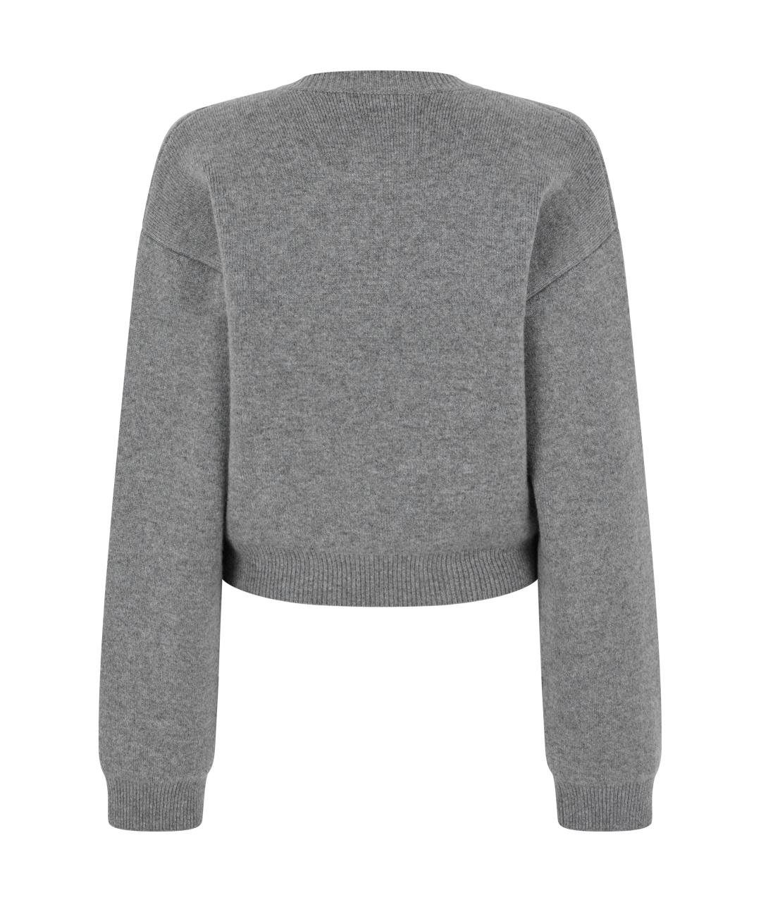 CELINE Серый кашемировый джемпер / свитер, фото 2