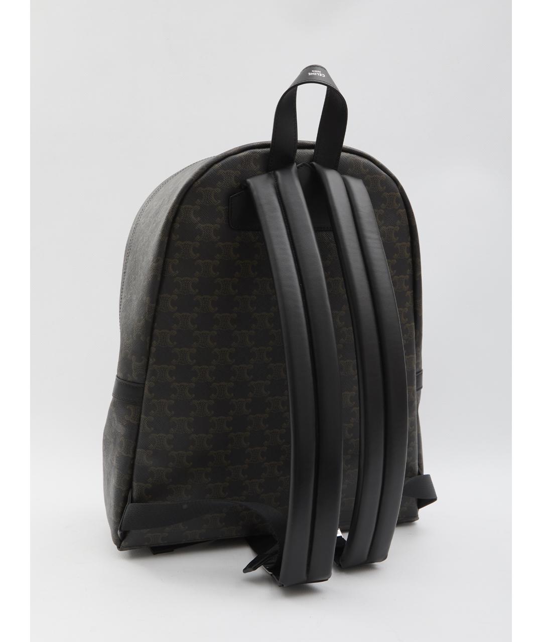 CELINE Коричневый кожаный рюкзак, фото 2