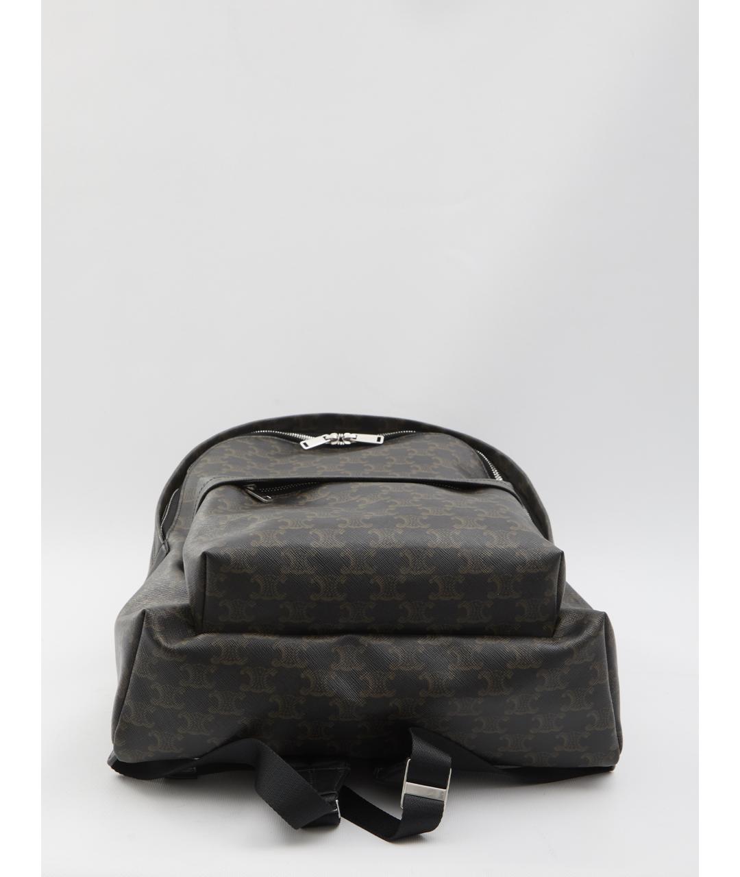 CELINE Коричневый кожаный рюкзак, фото 3