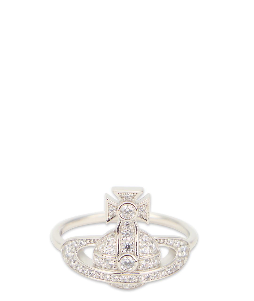 VIVIENNE WESTWOOD Белое металлическое кольцо, фото 1