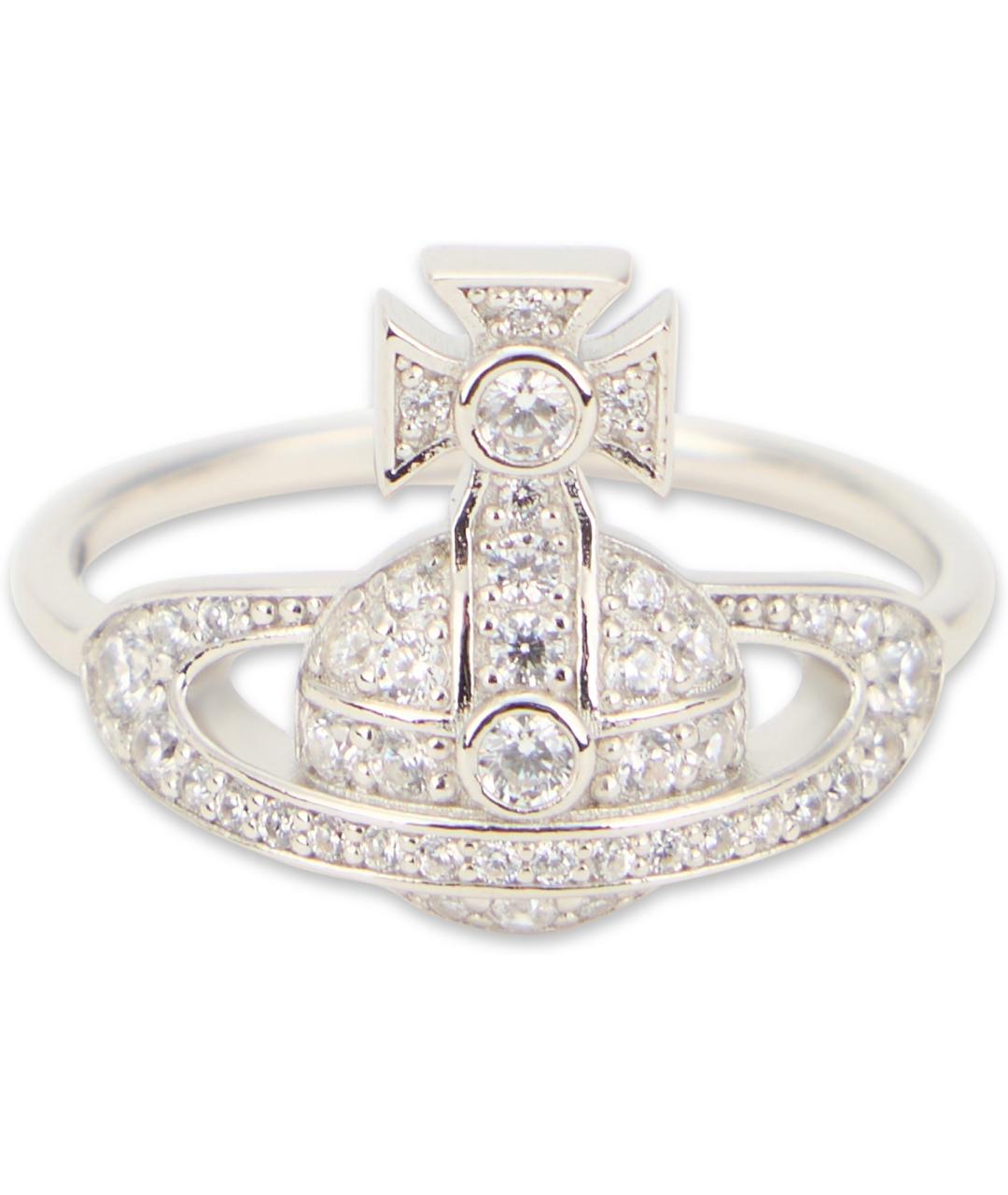 VIVIENNE WESTWOOD Белое металлическое кольцо, фото 2