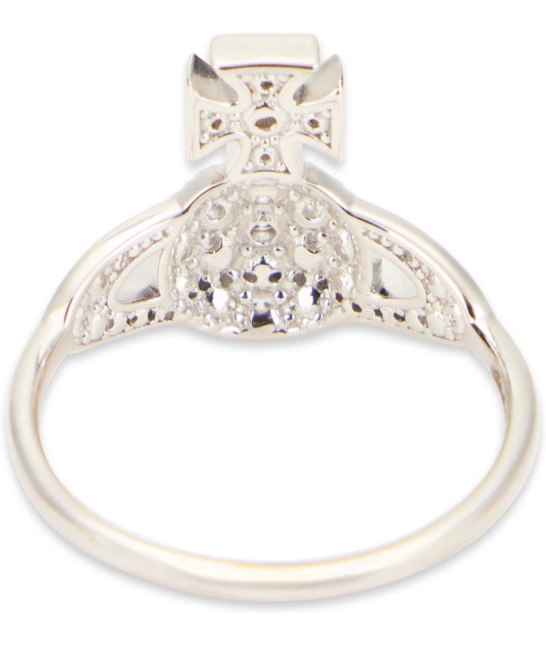 VIVIENNE WESTWOOD Белое металлическое кольцо, фото 3