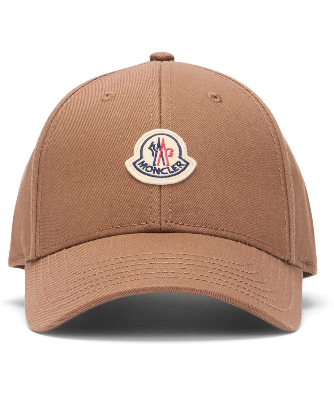 MONCLER Коричневая хлопковая кепка, фото 2