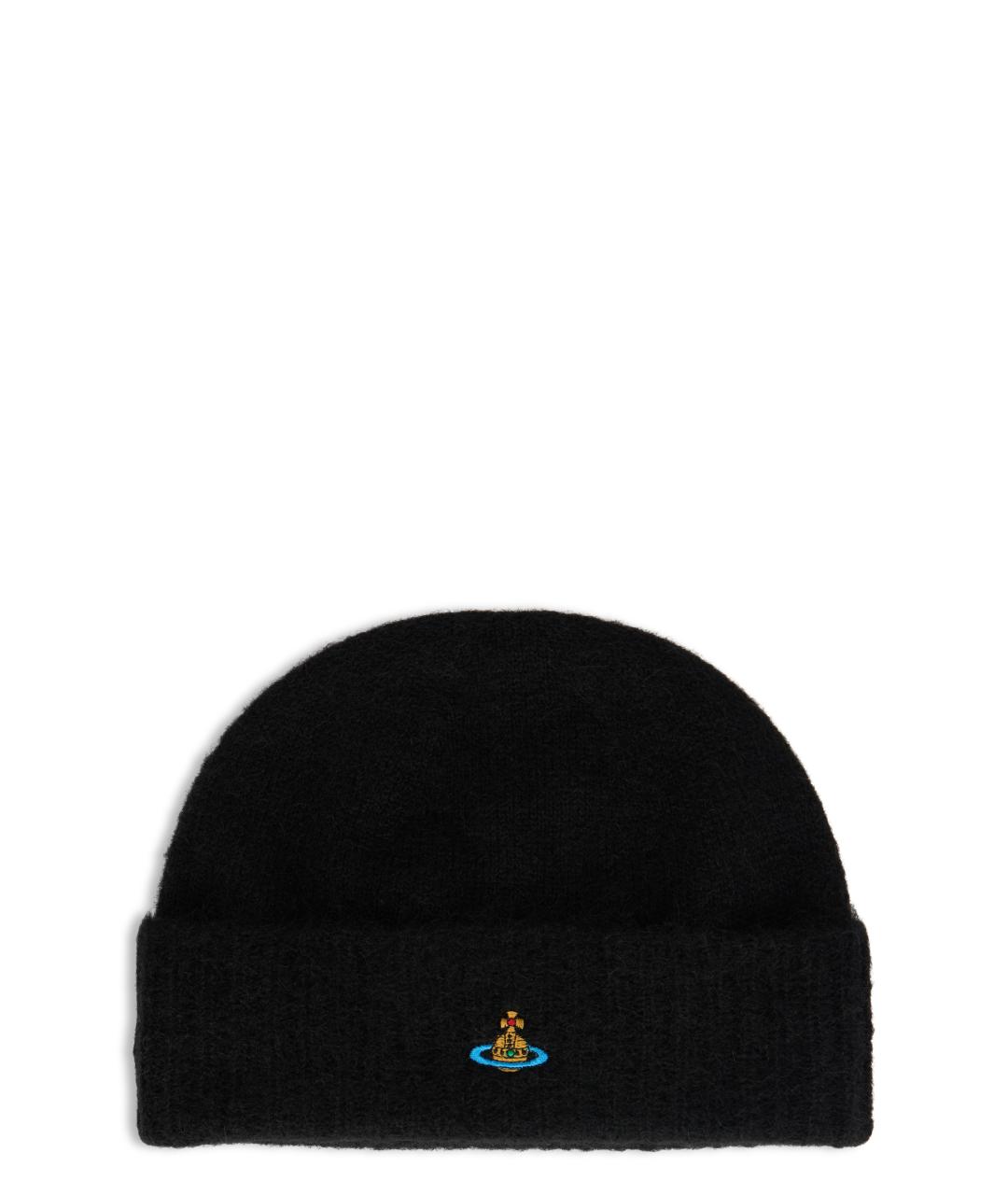 VIVIENNE WESTWOOD Черная шерстяная шапка, фото 1