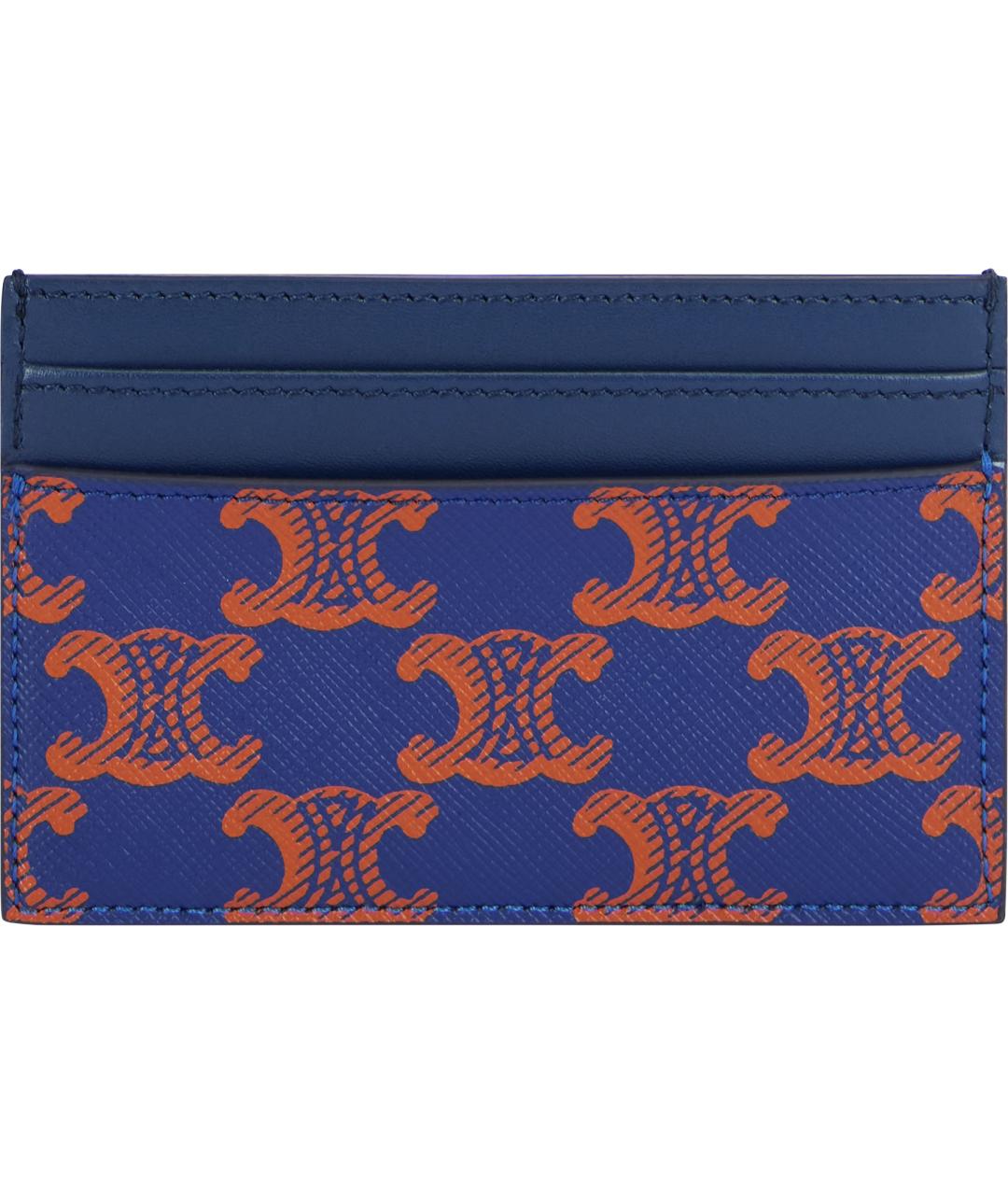 CELINE Синий кожаный кардхолдер, фото 3