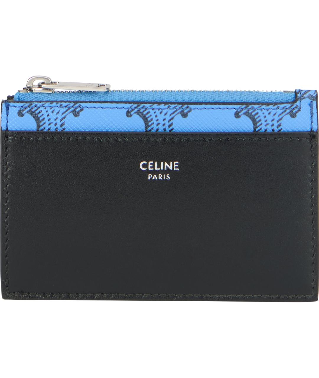 CELINE Синий кожаный кардхолдер, фото 2