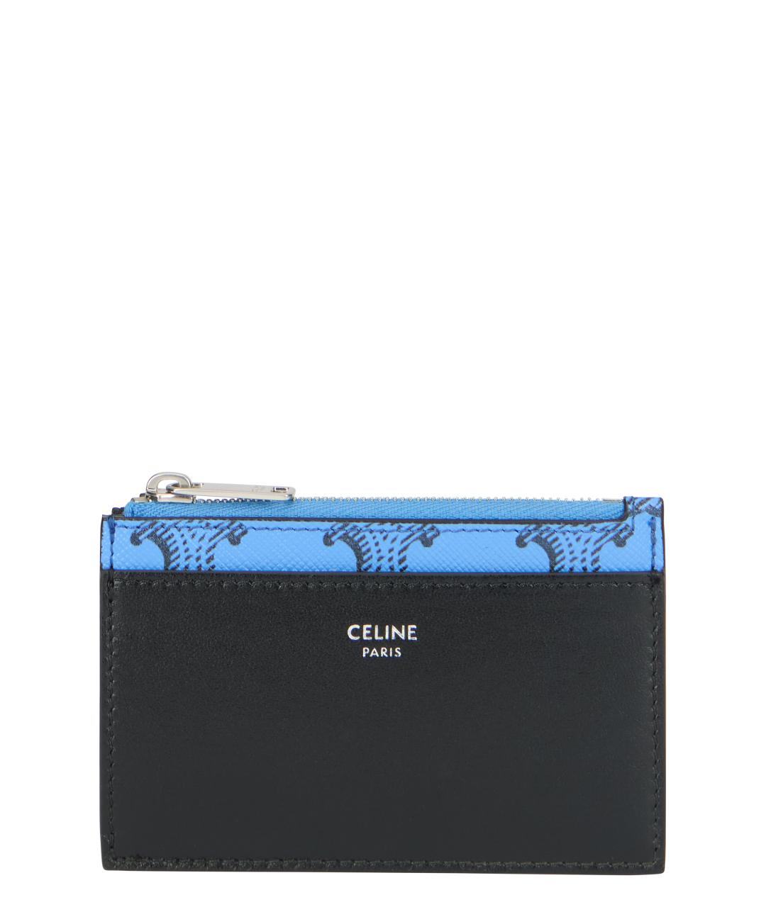 CELINE Синий кожаный кардхолдер, фото 1