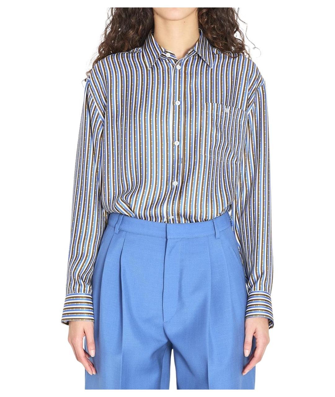 CELINE Мульти шелковая футболка, фото 1