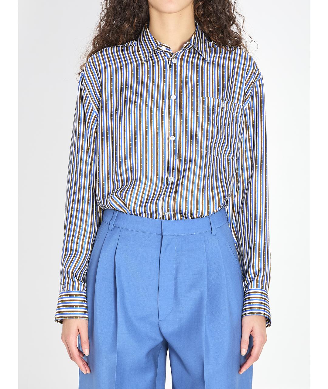 CELINE Мульти шелковая футболка, фото 6