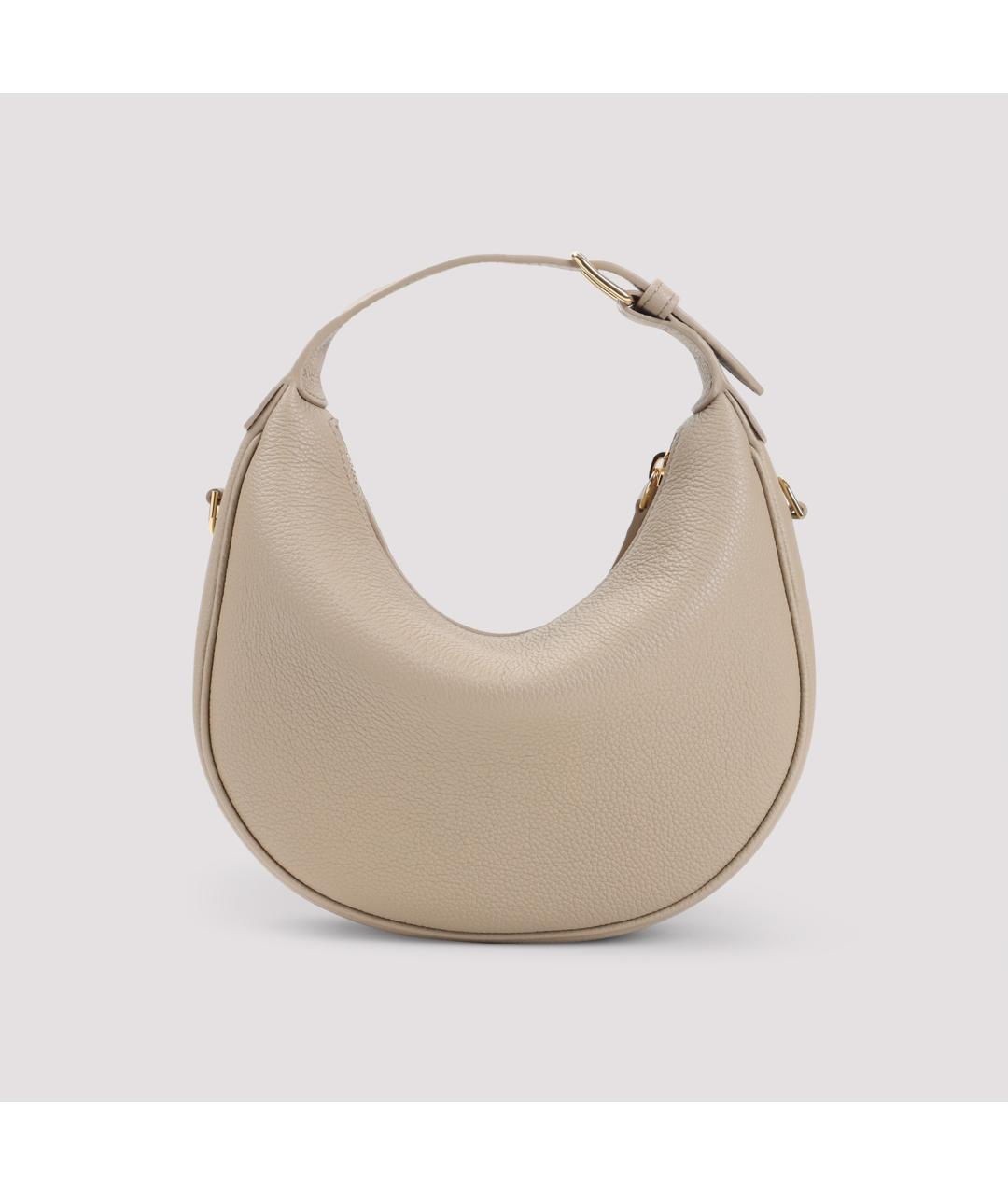 CELINE Бежевая кожаная сумка через плечо, фото 3