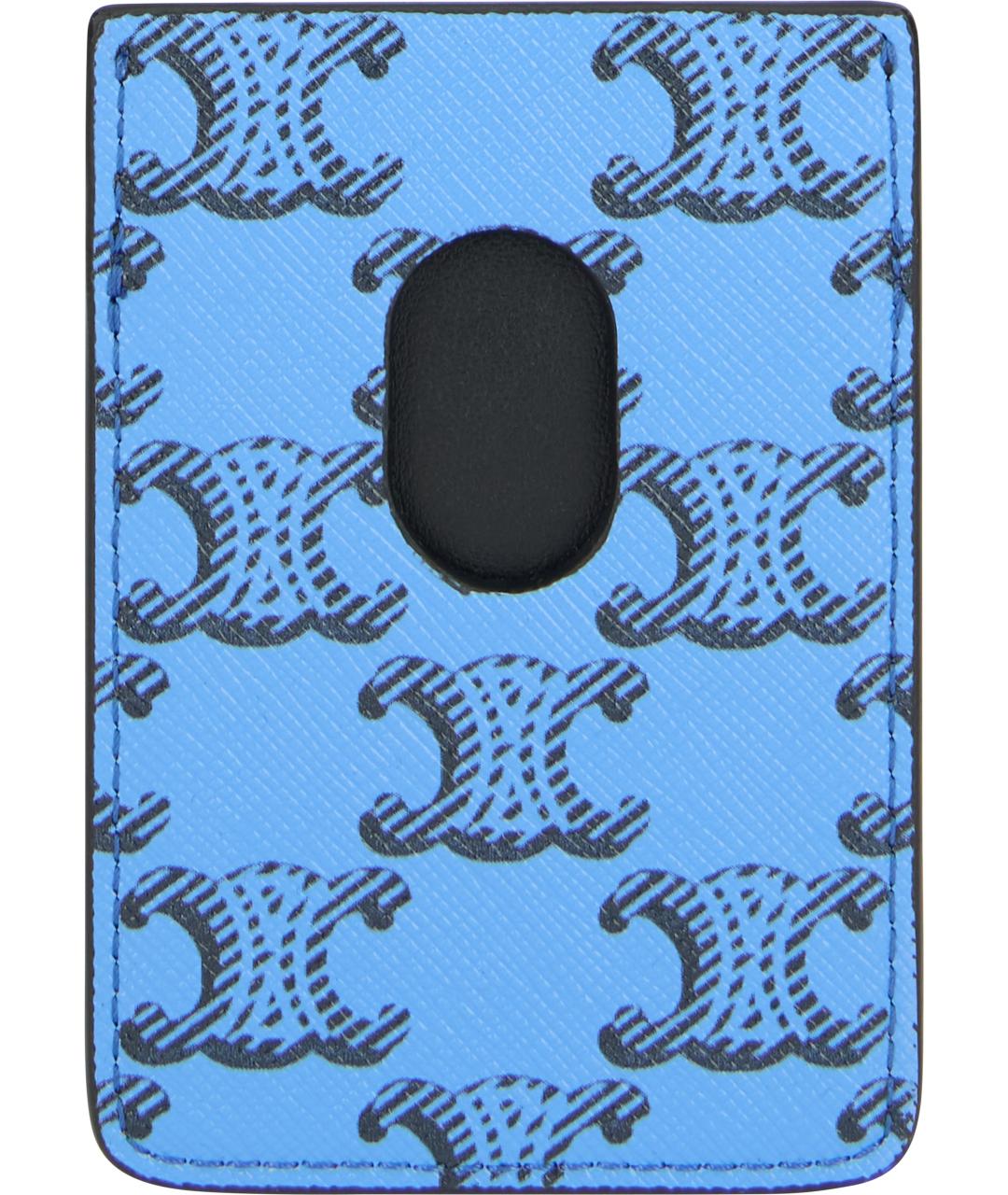 CELINE Синий кожаный кардхолдер, фото 3