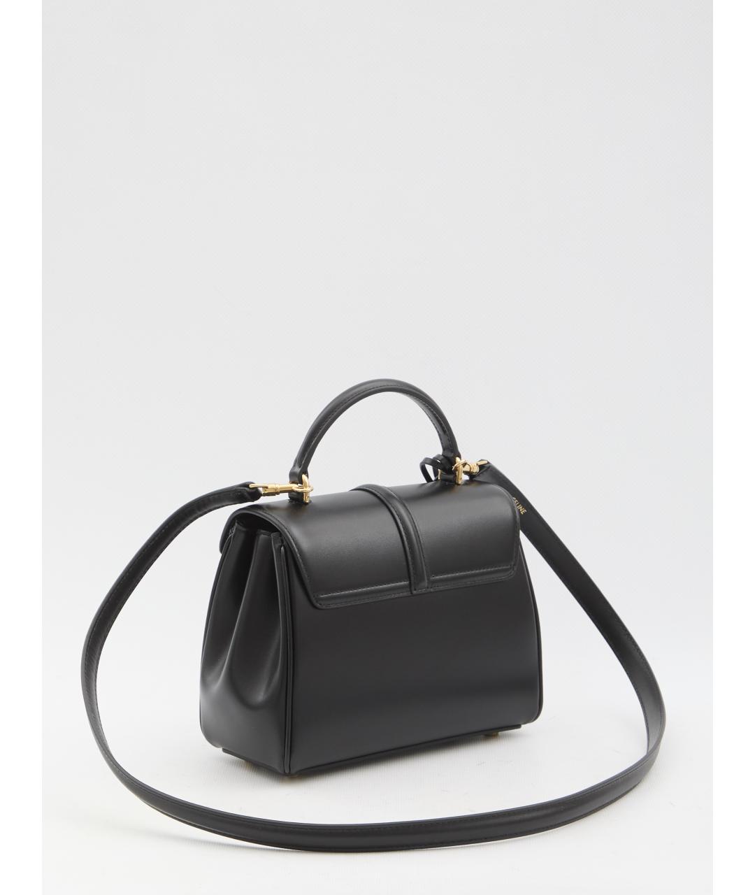 CELINE Черная кожаная сумка тоут, фото 2