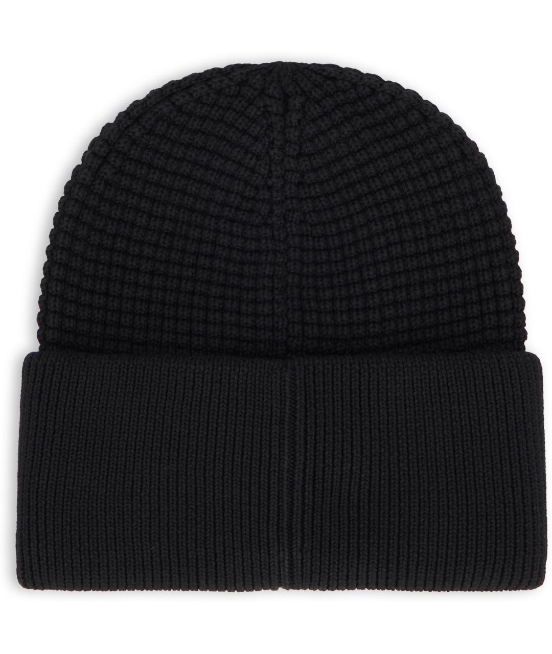 MONCLER Черная шерстяная шапка, фото 3