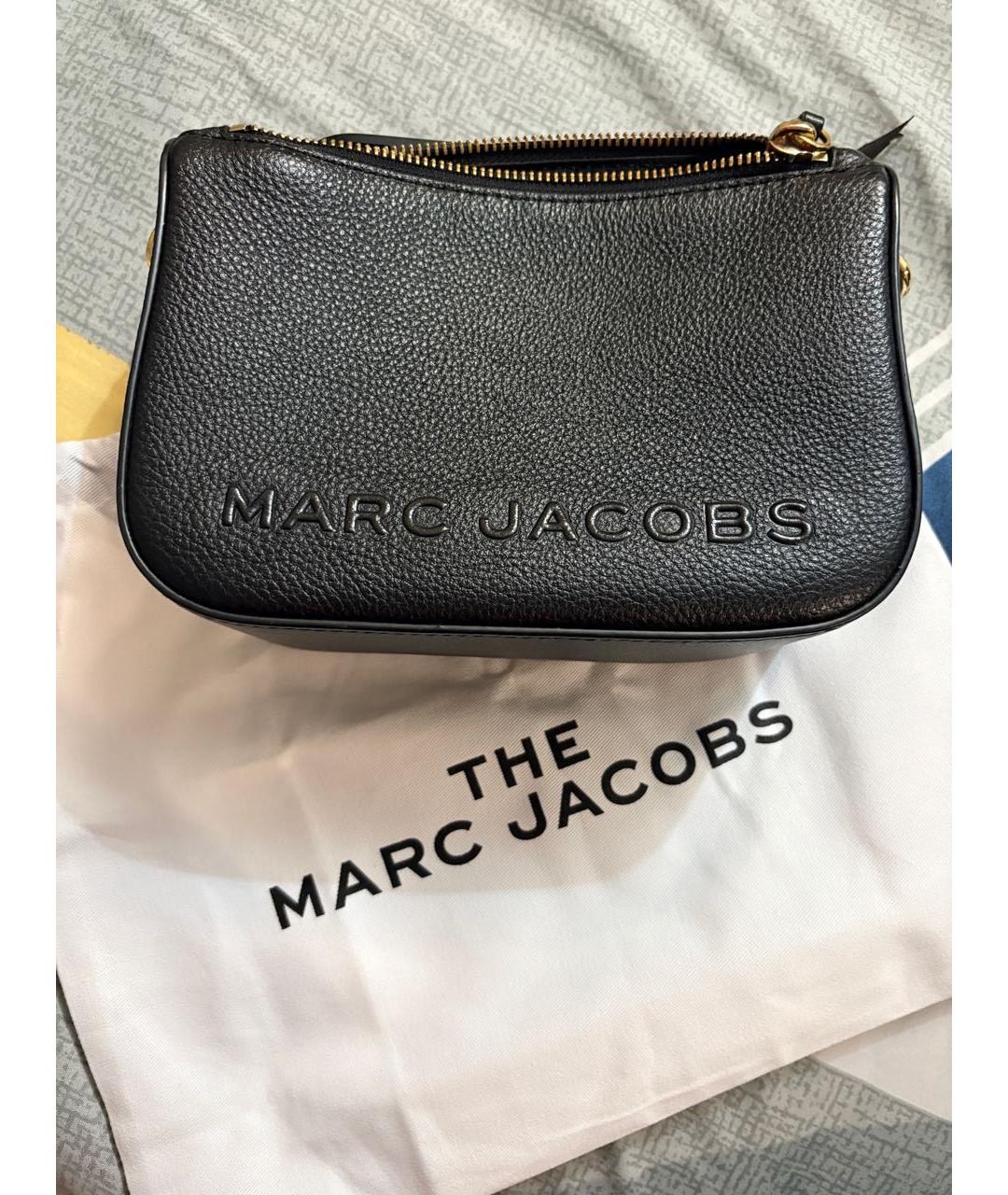 MARC JACOBS Черная кожаная сумка через плечо, фото 5