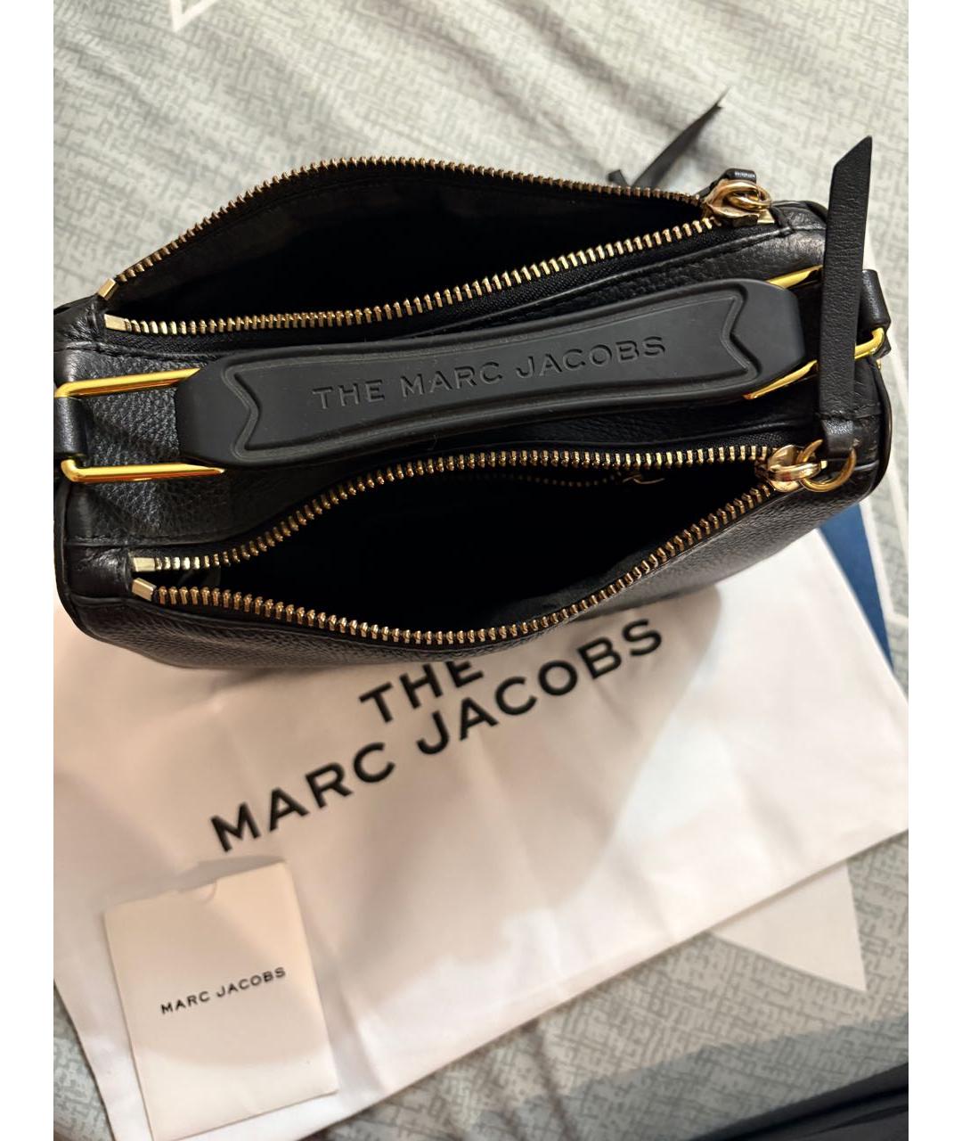 MARC JACOBS Черная кожаная сумка через плечо, фото 2
