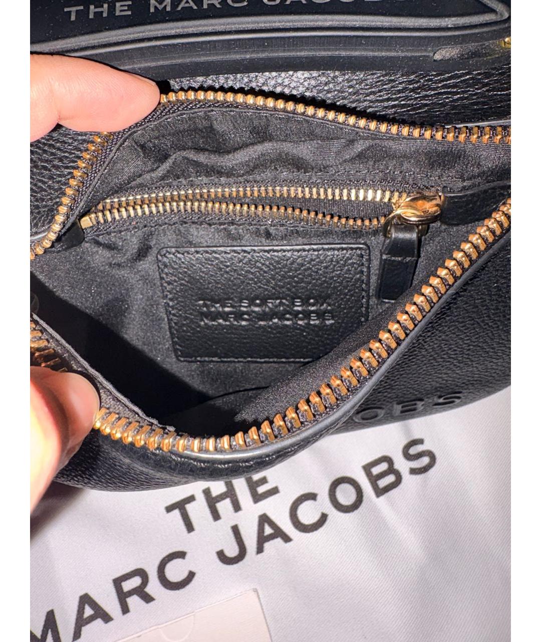 MARC JACOBS Черная кожаная сумка через плечо, фото 4