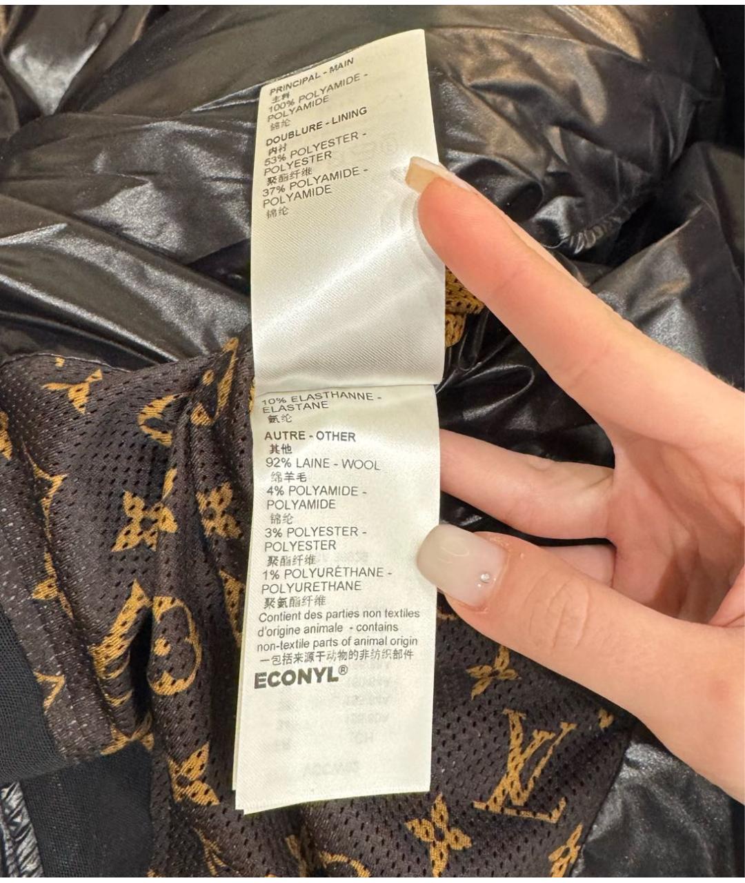 LOUIS VUITTON Черный пуховик, фото 4