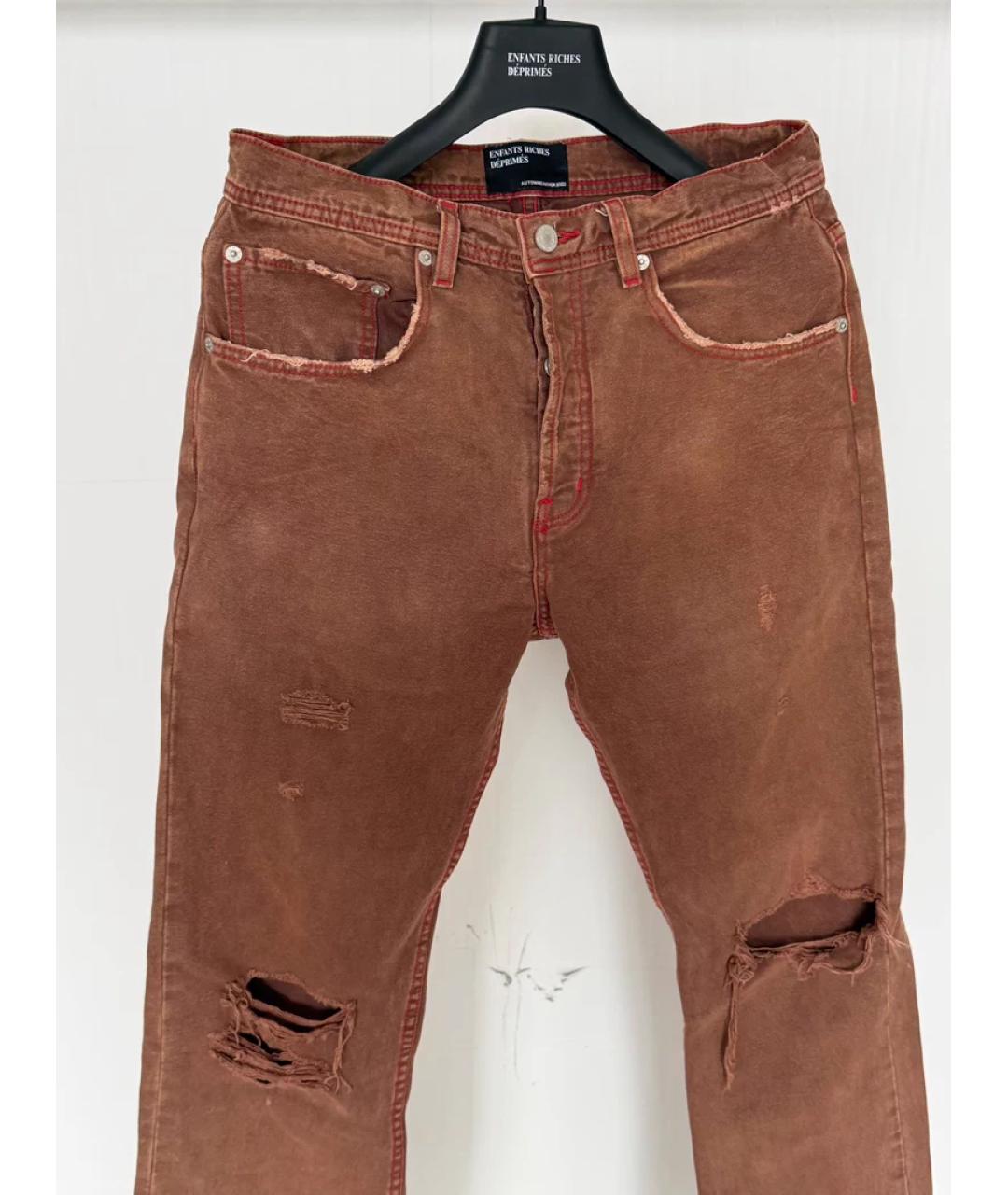 Enfants Riches Déprimés Бордовые хлопковые джинсы скинни, фото 6