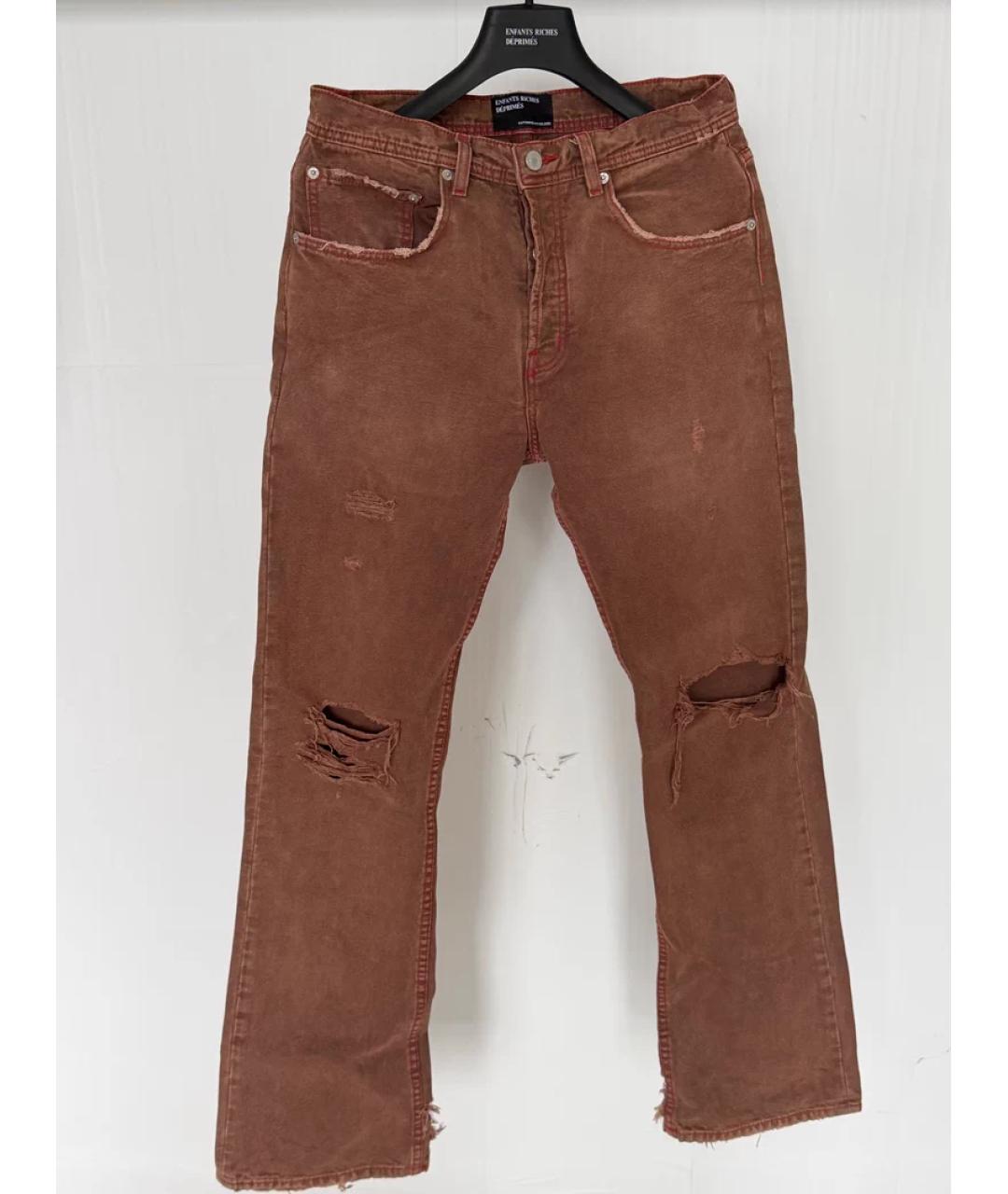 Enfants Riches Déprimés Бордовые хлопковые джинсы скинни, фото 5