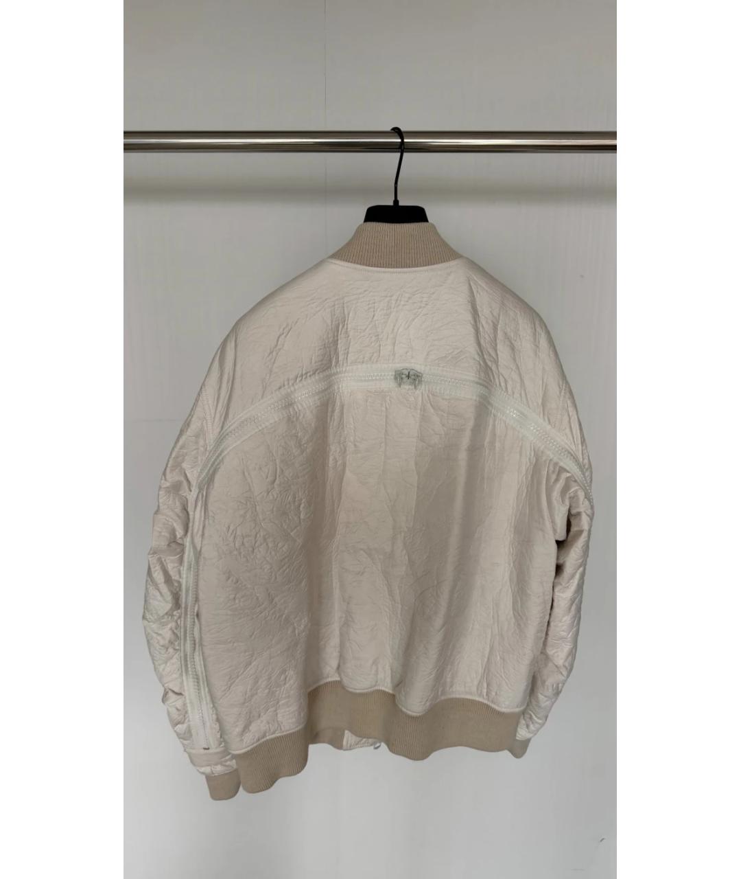 DRIES VAN NOTEN Белая кожаная куртка, фото 6
