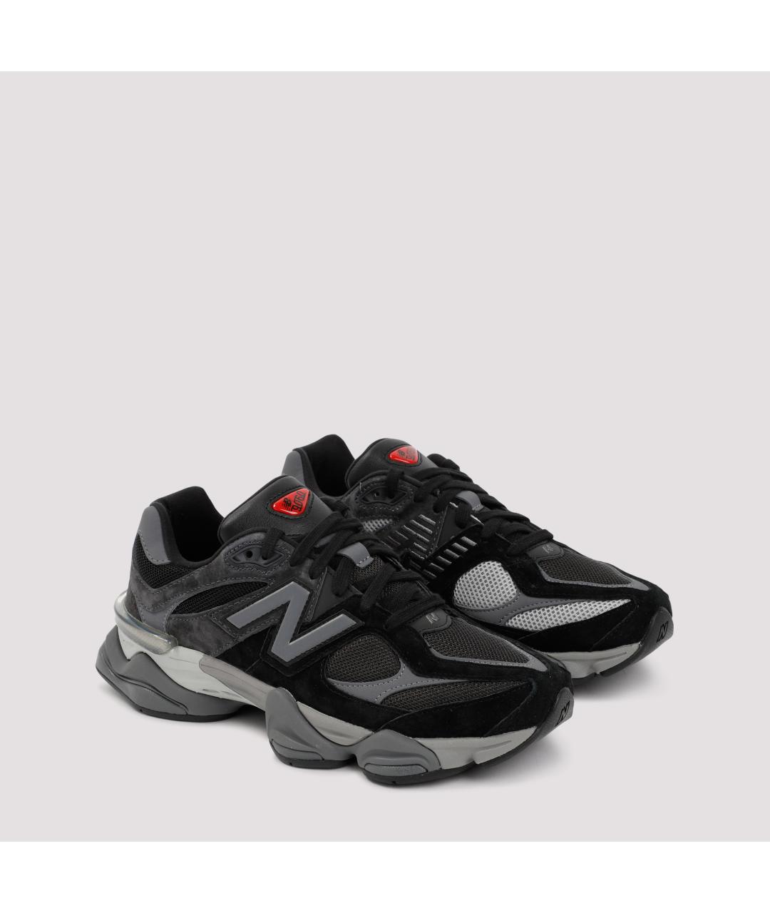 NEW BALANCE Черные замшевые низкие кроссовки / кеды, фото 3