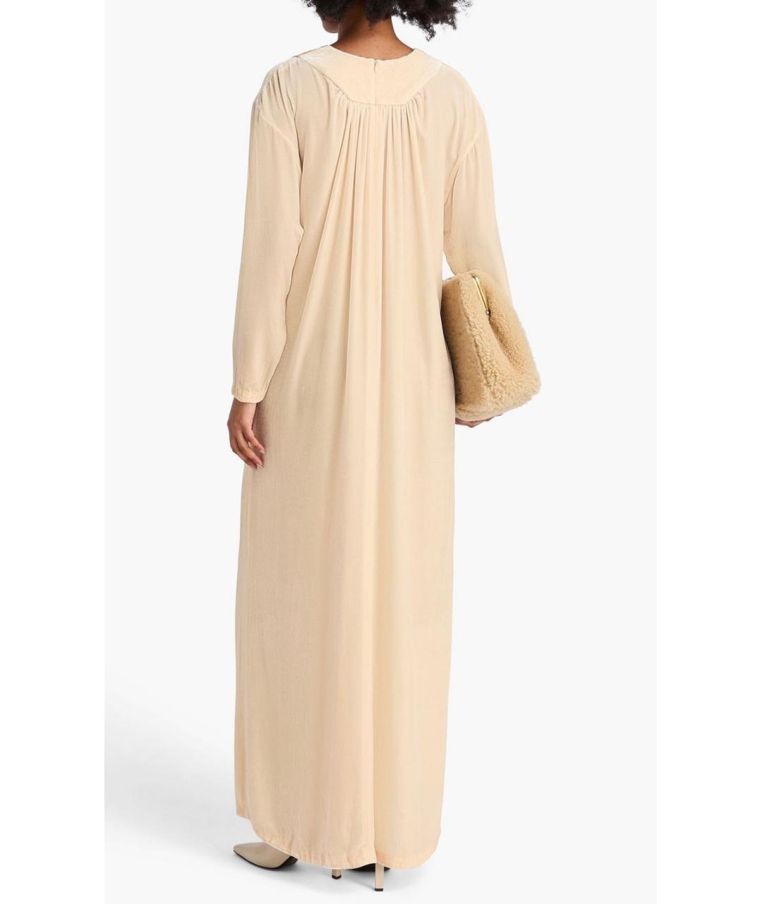 ZIMMERMANN Бежевое вискозное коктейльное платье, фото 3