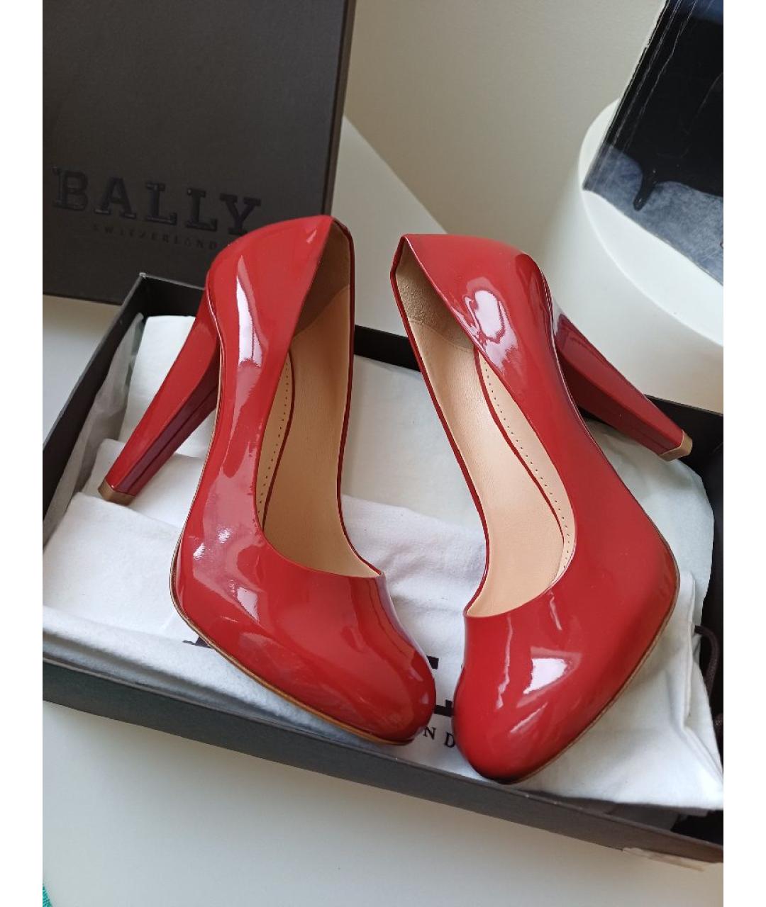 BALLY Красные кожаные туфли, фото 3