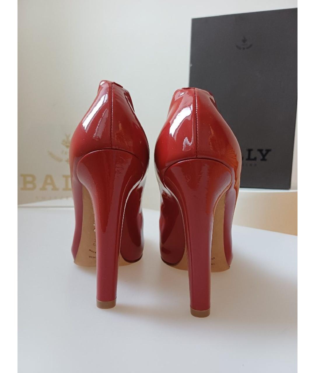 BALLY Красные кожаные туфли, фото 8