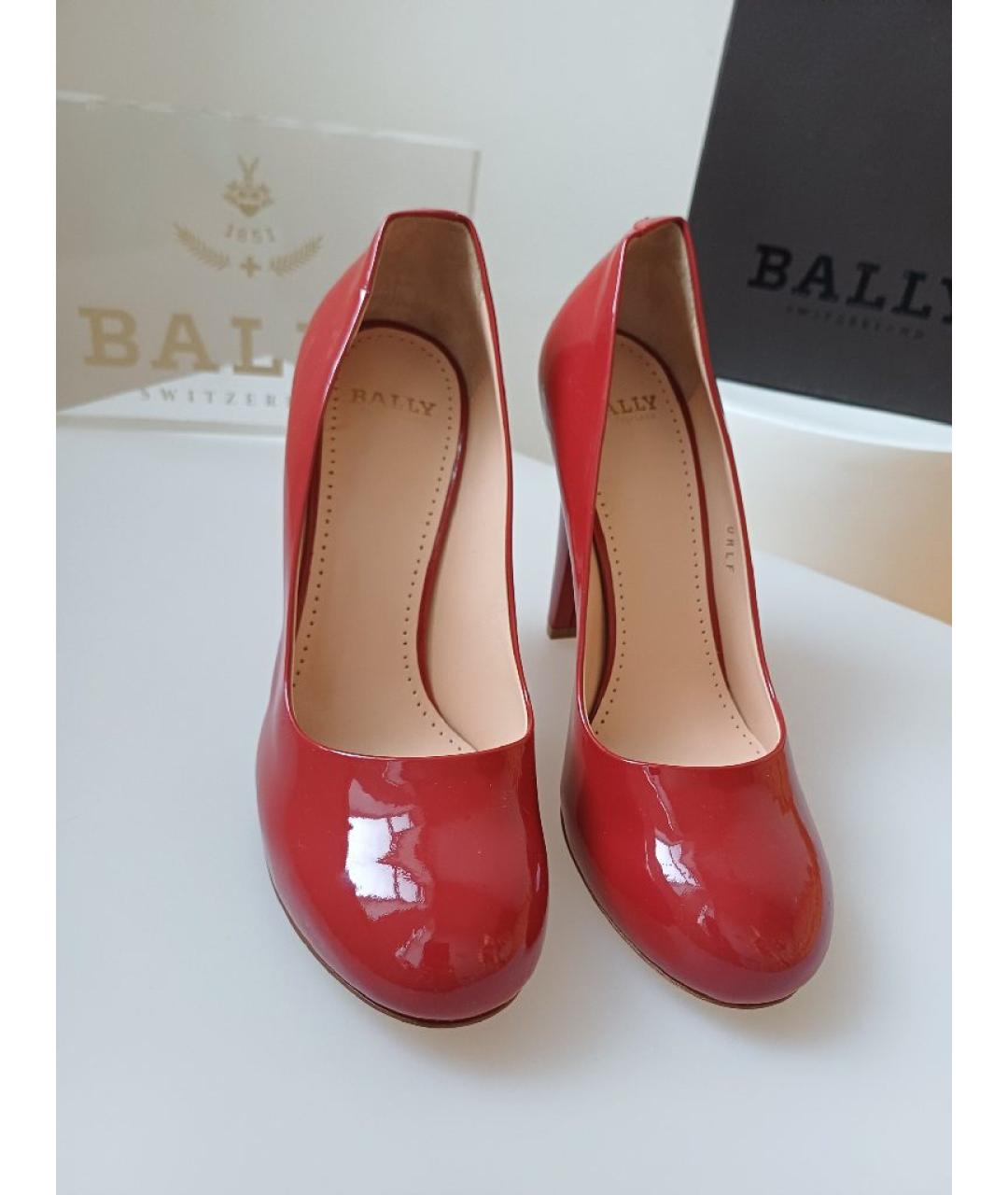 BALLY Красные кожаные туфли, фото 7