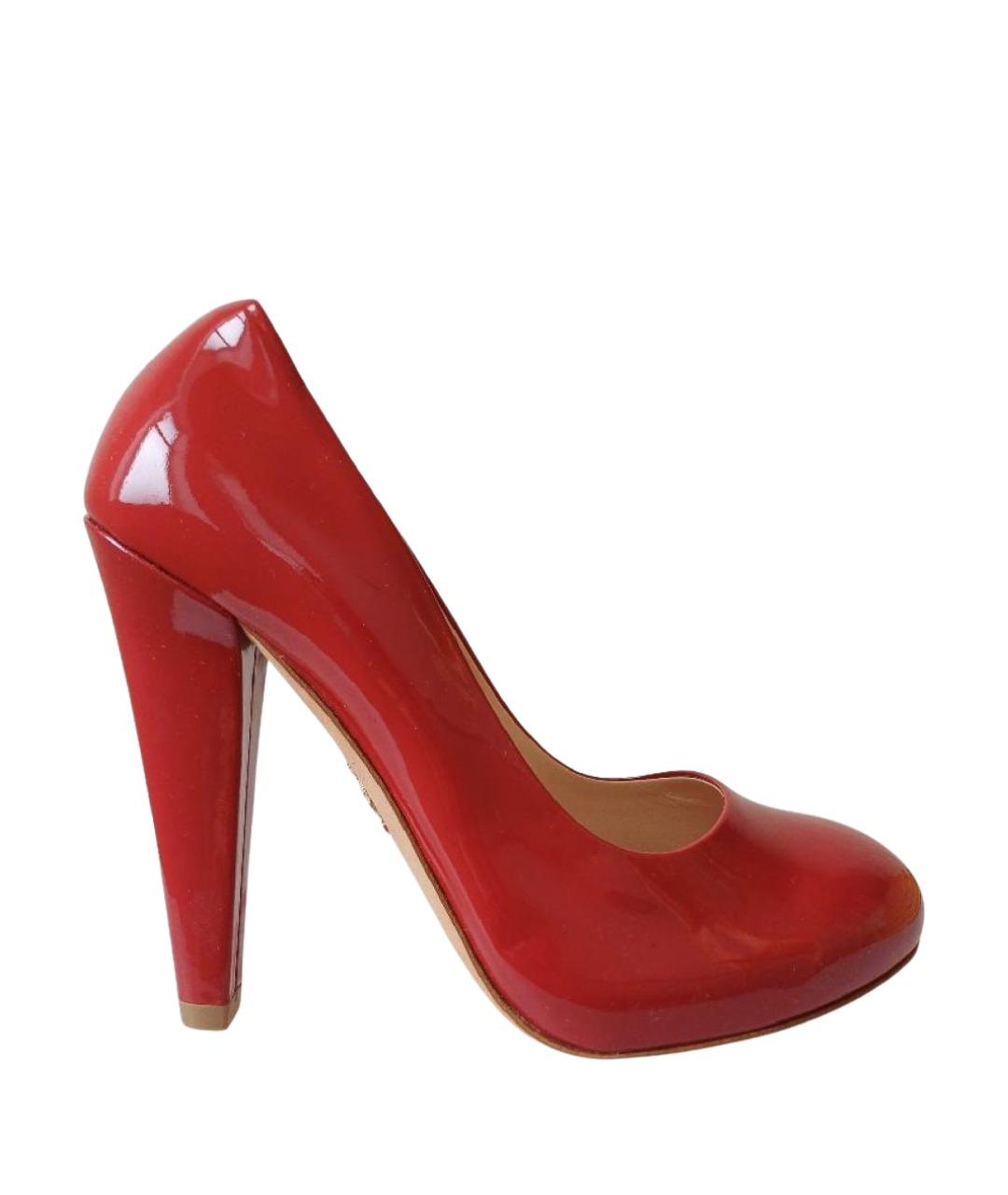 BALLY Красные кожаные туфли, фото 1