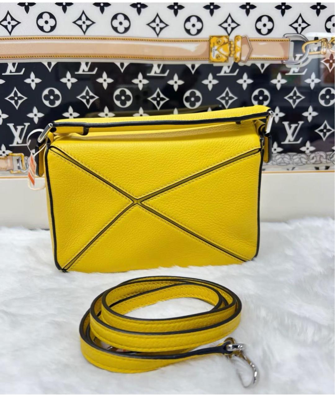 LOEWE Желтая сумка через плечо, фото 3