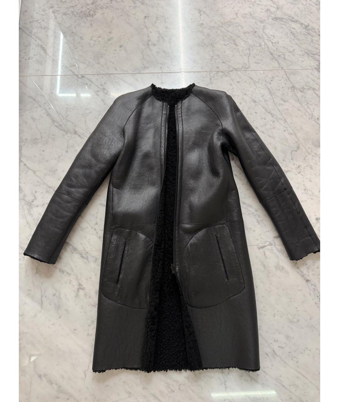 CELINE Черная меховая дубленка, фото 4