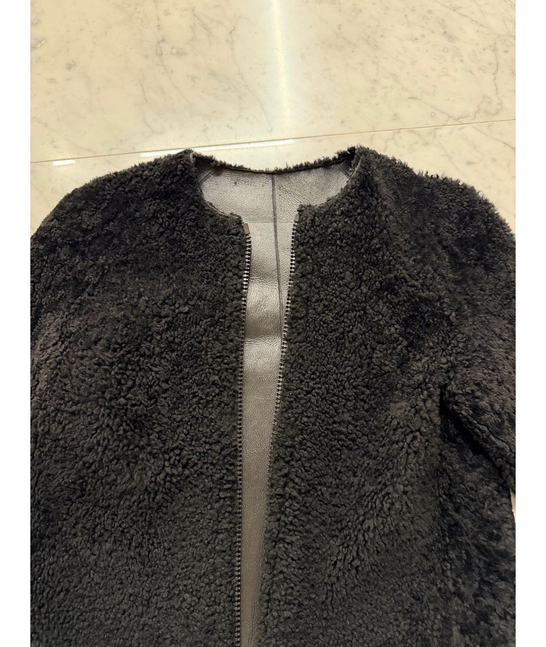 CELINE Черная меховая дубленка, фото 2