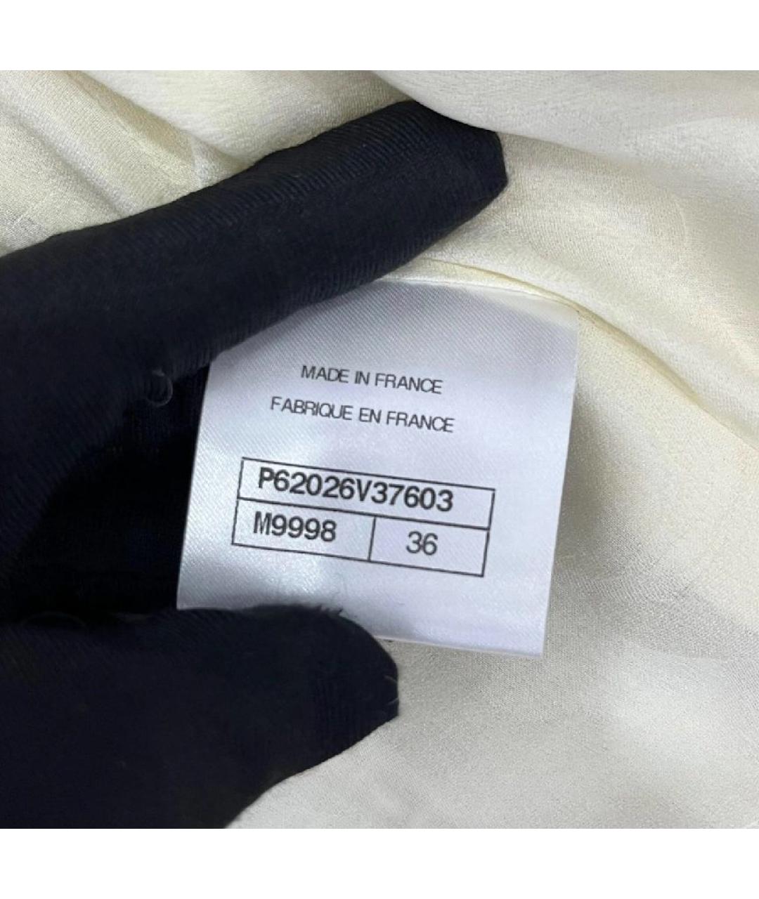 CHANEL Белый твидовый жакет/пиджак, фото 8