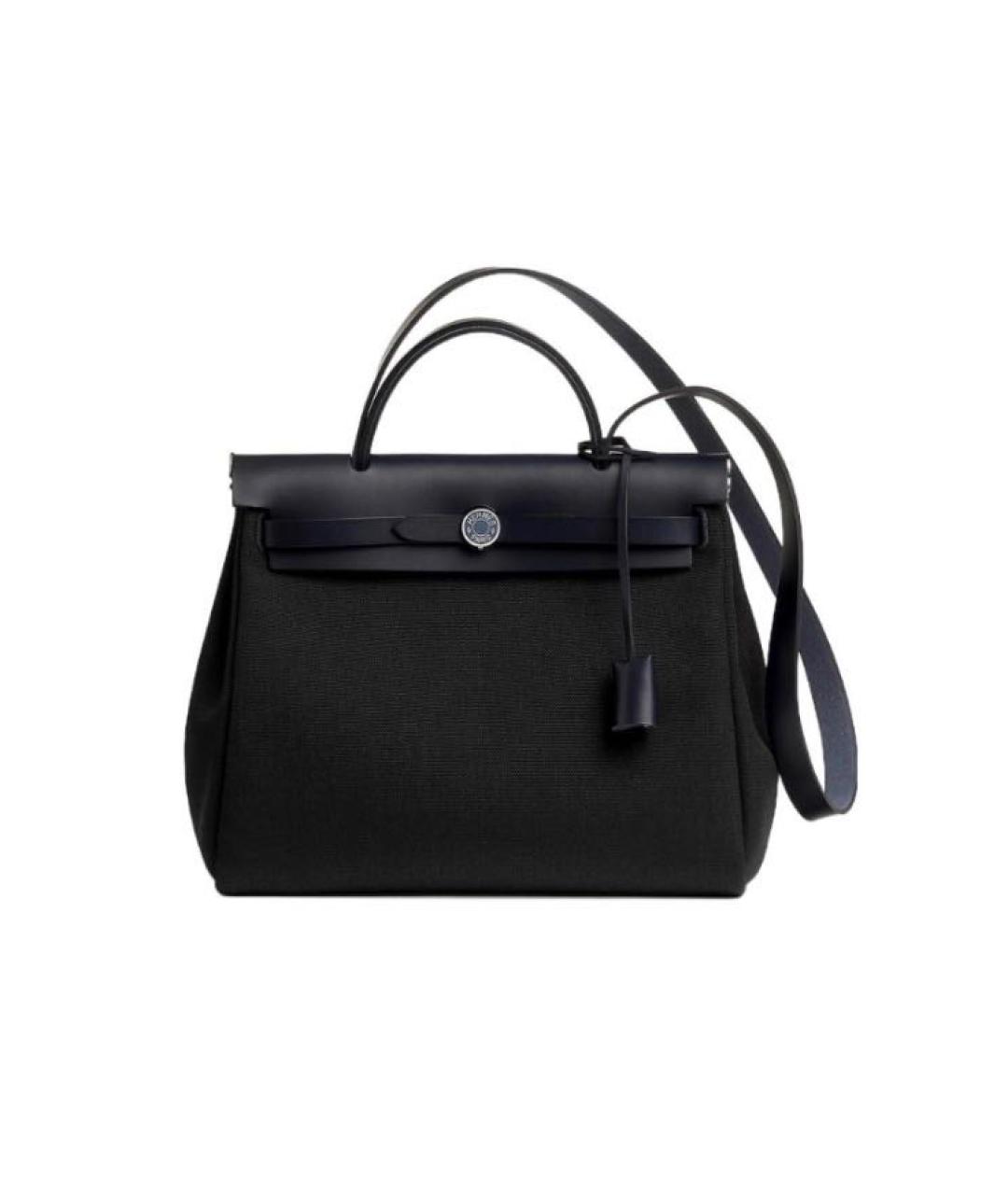 HERMES Черная тканевая сумка через плечо, фото 5